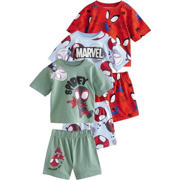 Next Pyžamo svetlomodrá / svetlozelená / červená / čierna 63517644