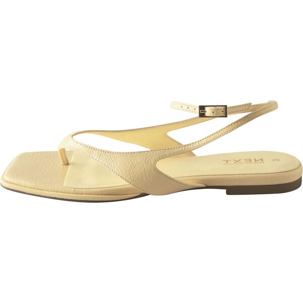 Next Sandále pastelovo žltá 65877068