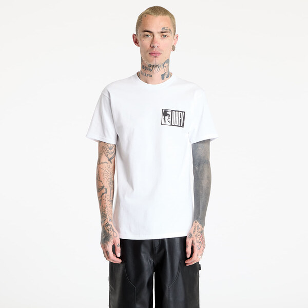 OBEY Clothing Tričko OBEY Half Icon T-Shirt White L 63517835