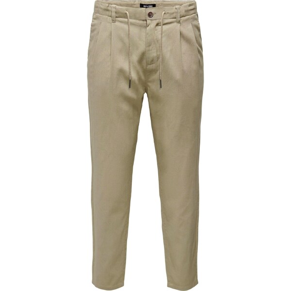 Only & Sons Plisované nohavice ONSLeo kamenná 63143962