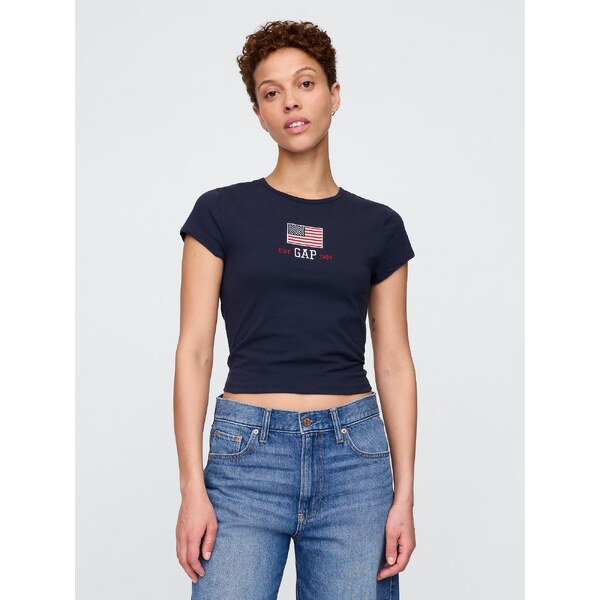 GAP Dámske Crop tričko Americana 761115-05 66266138