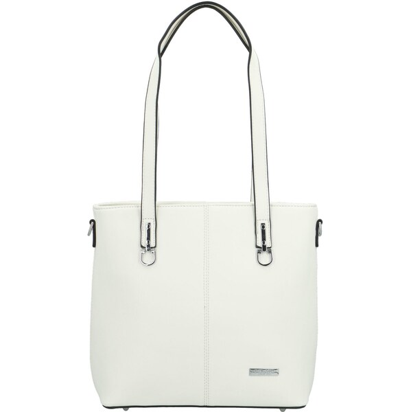 Dámska kabelka na rameno biela - Delami Royal Class biela 63541086