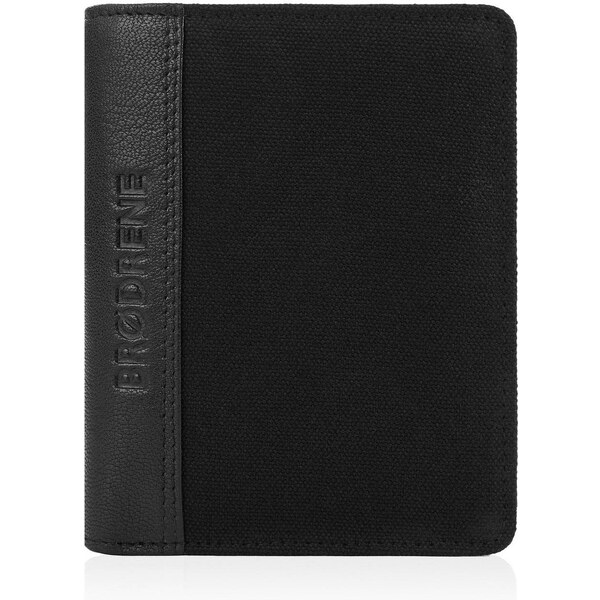 Brødrene pánska peňaženka z kože a Cordury | čierna G-06LC/BLACK 63525624