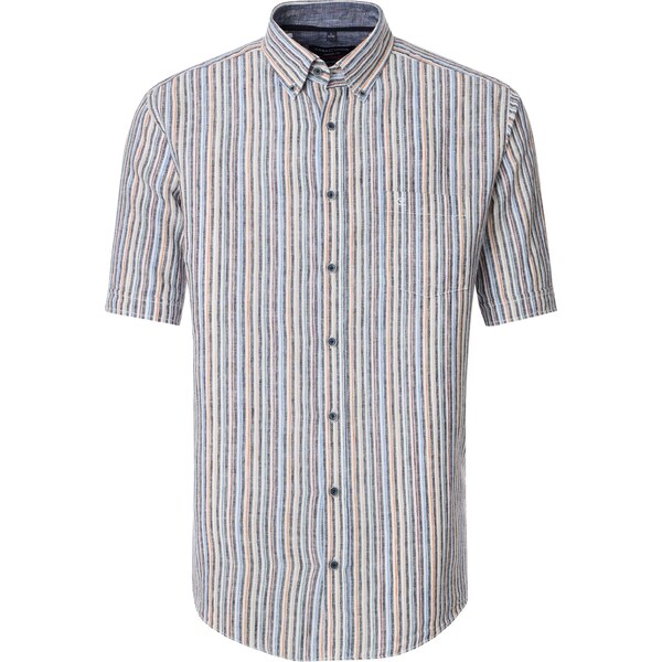 Pánska farebná ľanová košeľa s bavlnou CASA MODA casual fit 63525631