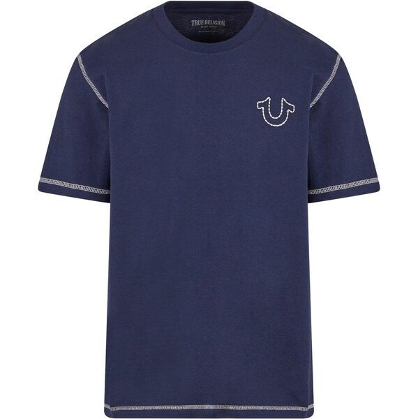 True Religion Tričko námornícka modrá / biela 65875217
