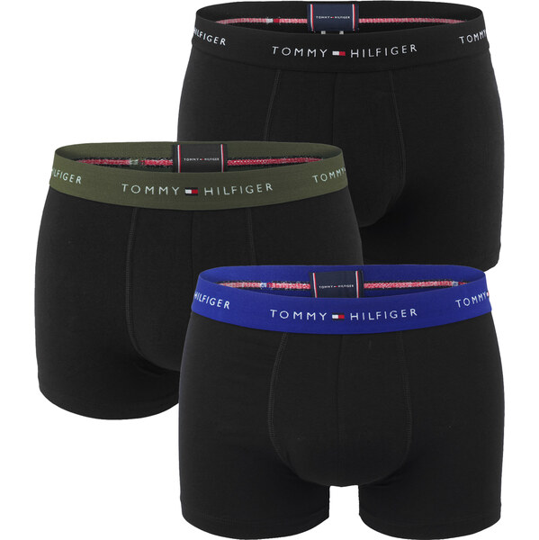 TOMMY HILFIGER - boxerky 3PACK signature cotton essentials black / 63535297