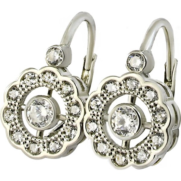 Strieborné náušnice Glare 770 63535325