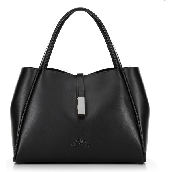 Wittchen Dámska kožená aktovka s odnímateľným puzdrom, čierna a 66066816