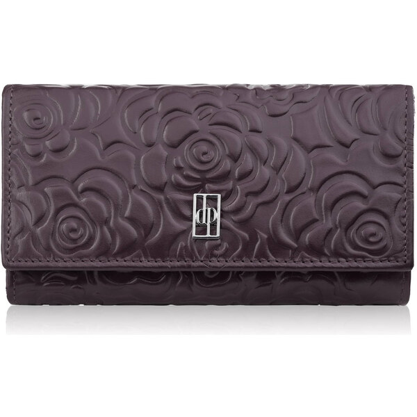 Paolo Peruzzi Dámska kožená peňaženka s kvetinovým vzorom a RFID 63540167