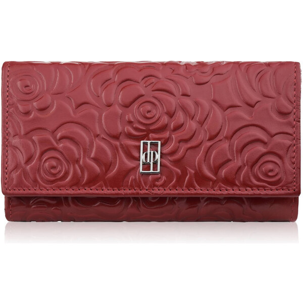 Paolo Peruzzi Dámska kožená peňaženka s kvetinovým vzorom a RFID 63540170
