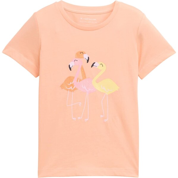 TOM TAILOR Tričko žltá / marhuľová / ružová / biela 63546043