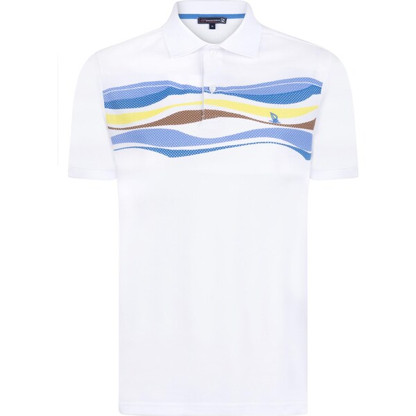 Giorgio di Mare Tričko svetlomodrá / hnedá / žltá / biela 65878527