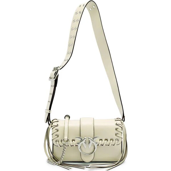Pinko Kožená kabelka na rameno LOVE ONE MINI 63192367