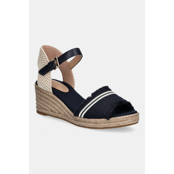 Sandále Tommy Hilfiger FRINGE CANVAS MEDIUM WEDGE 63555884