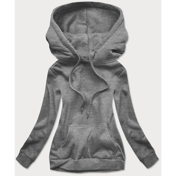 J.STYLE Tmavo šedá dámska tepláková mikina (W02-5) 27776510