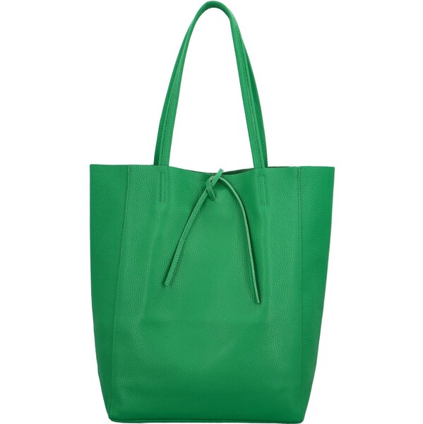 Dámska kožená kabelka cez rameno zelená - Delami Vera Pelle Oriane 63589624