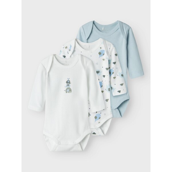 NAME IT Body svetlomodrá / svetlozelená / biela 54800529