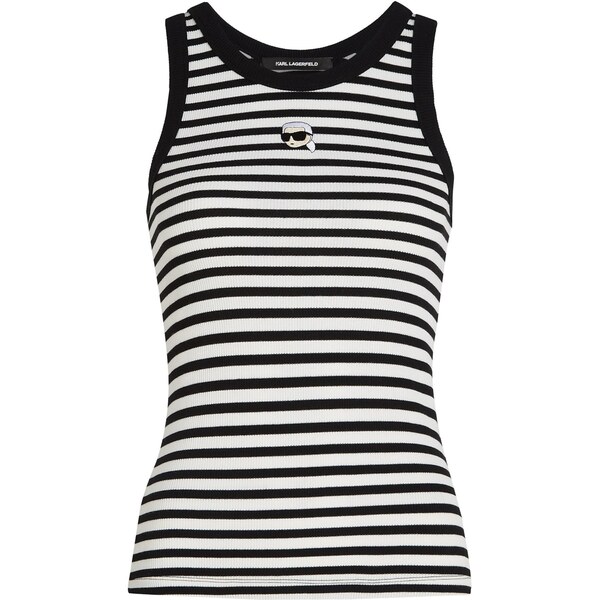 Karl Lagerfeld Top Ikon čierna / biela 63556291