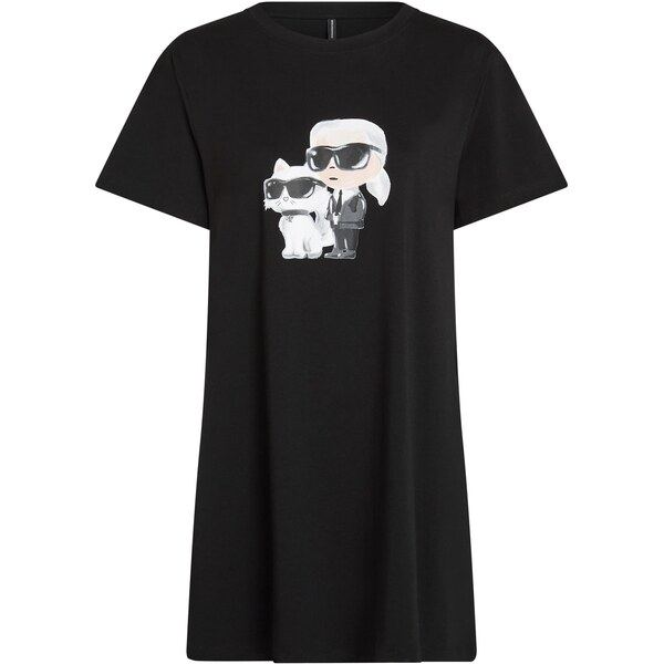 Karl Lagerfeld Nočná košieľka telová / čierna / biela 63556335