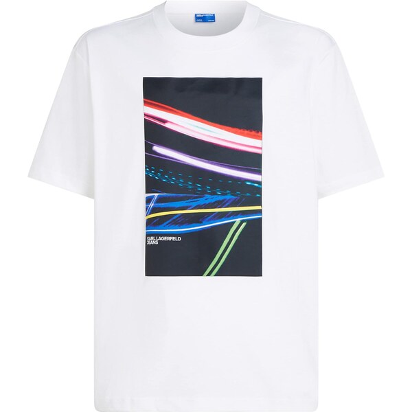 KARL LAGERFELD JEANS Tričko Love Unlocked námornícka modrá / kráľovská 63556359