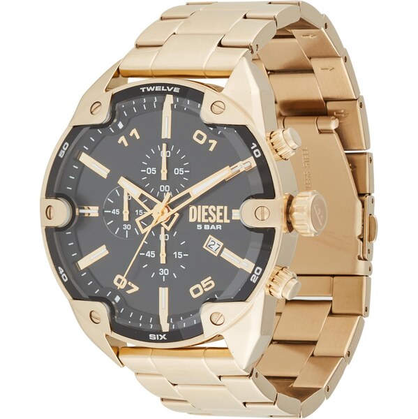 DIESEL Analógové hodinky zlatá / čierna 64865891