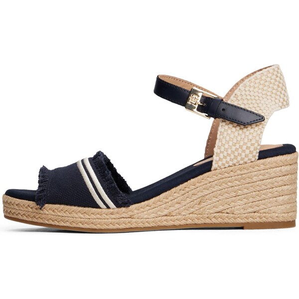 TOMMY HILFIGER Sandále tmavomodrá / biela 63556484