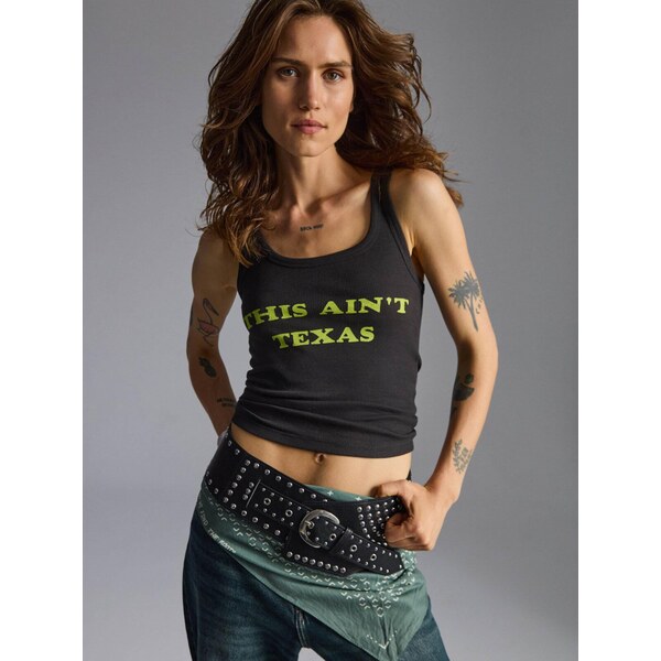 Grimelange Top Athlete horčicová / antracitová 63556552