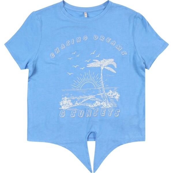 ONLY GIRLS Tričko KOGRITA kráľovská modrá / biela 63724282