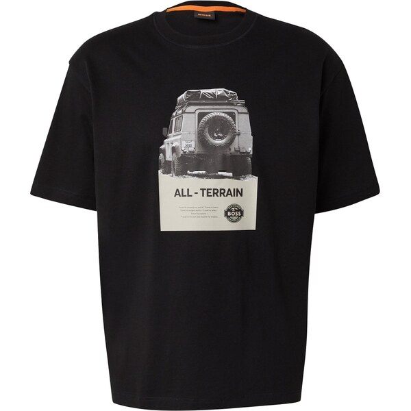 BOSS Tričko Wagon pastelovo žltá / svetlosivá / čierna 63556755