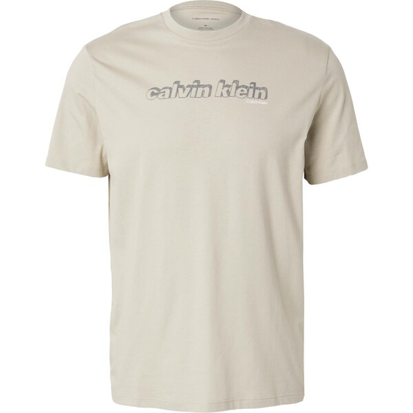 Calvin Klein Jeans Tričko sivobéžová / tmavosivá / biela 63556798
