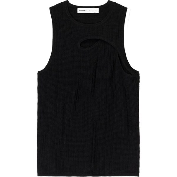 Bershka Tričko čierna 65878563