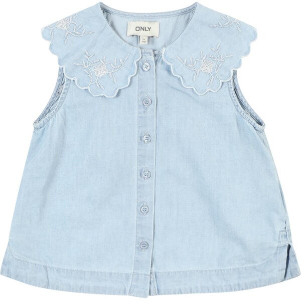 Only Mini Blúzka KMGBEA svetlomodrá / biela 63556810