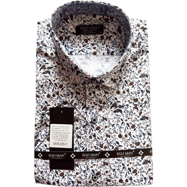 EGO MAN košile pánská EKR-225-1 krátký rukáv regular fit 63555959