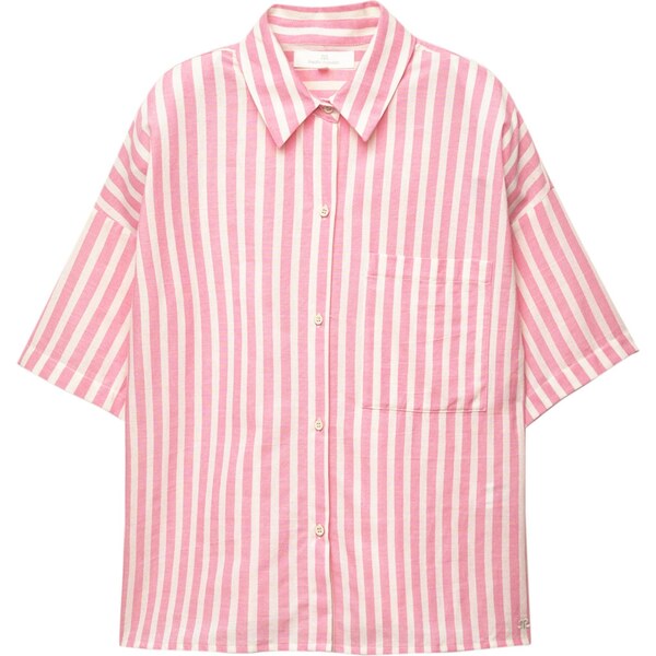 Pull&Bear Blúzka ružová / šedobiela 65878631