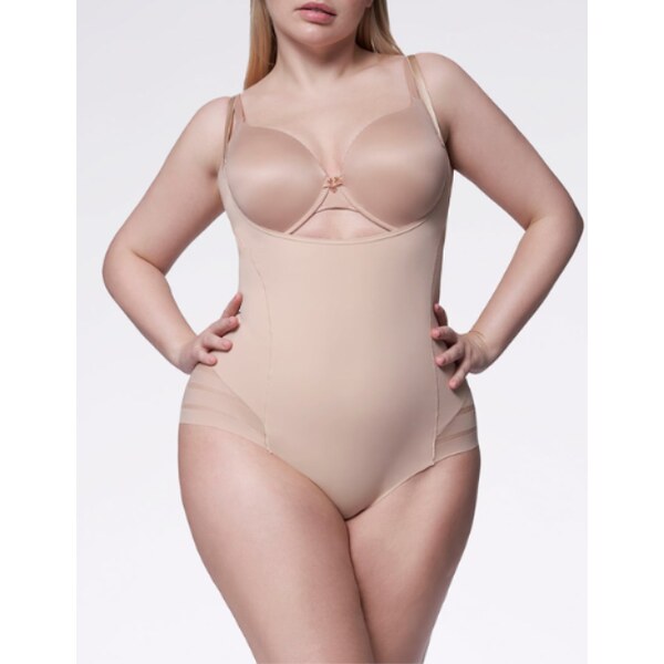 Sieťované zoštíhľujúce body 119 MESH BODY OPEN BUST Julimex 63567787