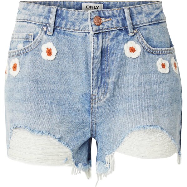 ONLY Džínsy ONLPacy modrá denim / oranžová / biela 63571189