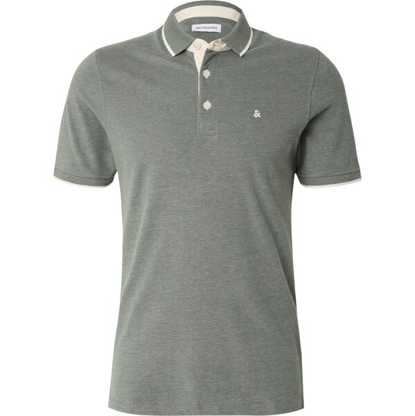JACK & JONES Tričko JJEPaulos nebielená / tmavozelená 63571198