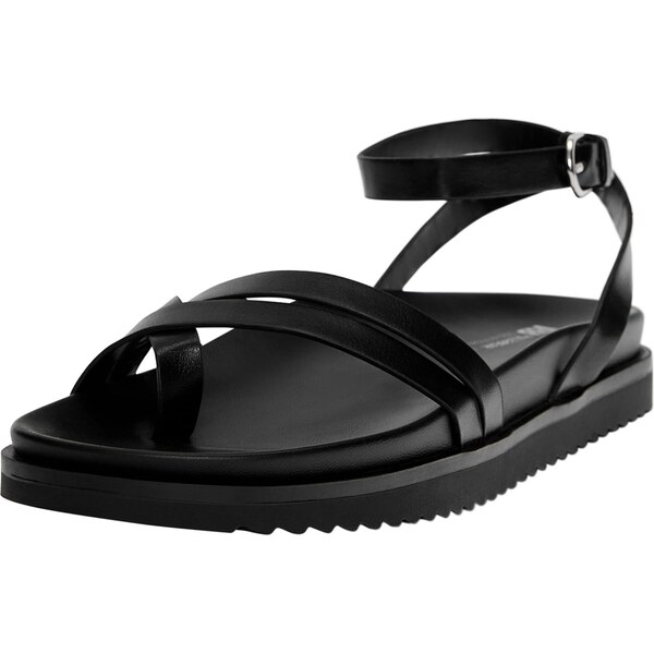 Pull&Bear Remienkové sandále čierna 65878630