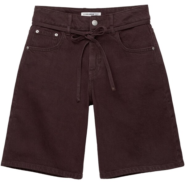 Pull&Bear Džínsy tmavohnedá 65878689