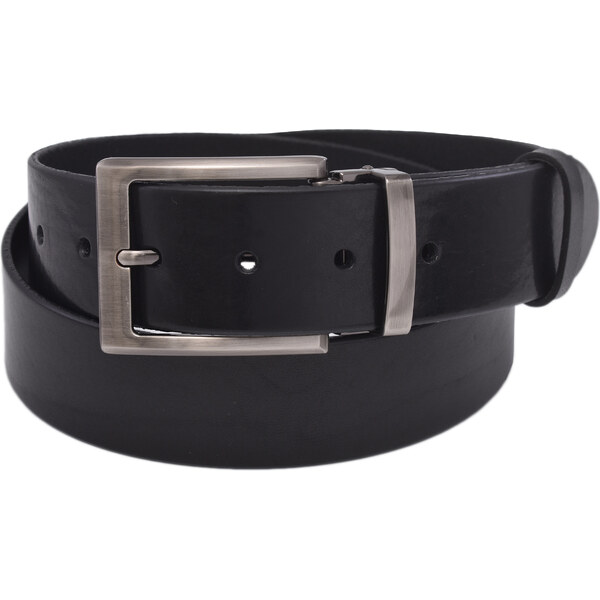 Mercucio Pánsky kožený opasok 740-40-119 čierny hladký 64508167