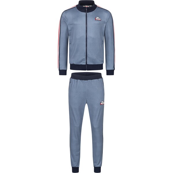 LONSDALE Tréningový komplet GAIRSAY modrá / námornícka modrá / červená 63741700