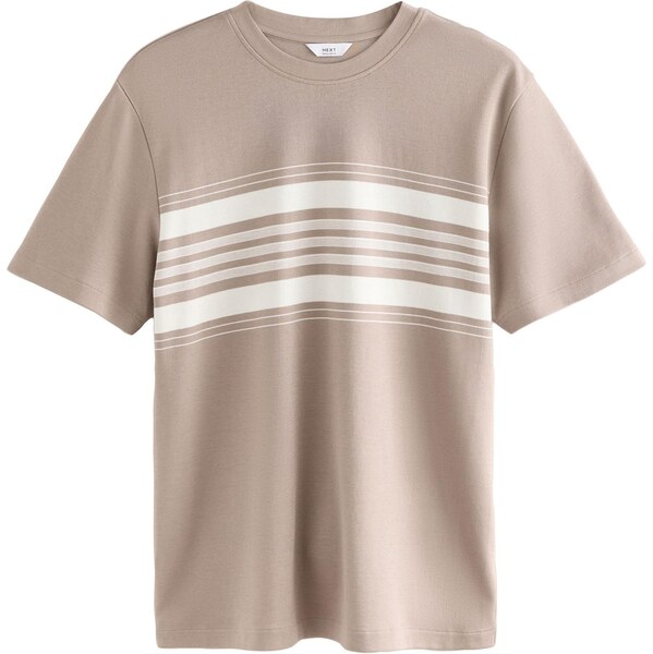Next Tričko béžová / šedobiela 63585922