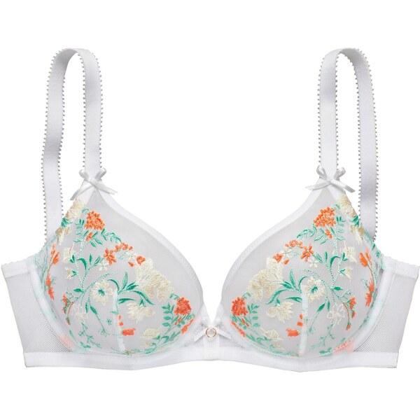 LASCANA Podprsenka béžová / zelená / oranžová / biela 64253774