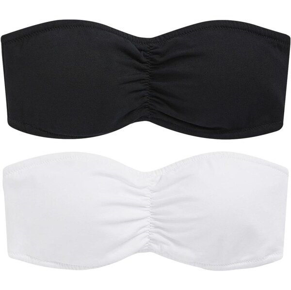 Next Bikinový top čierna / biela 64565385