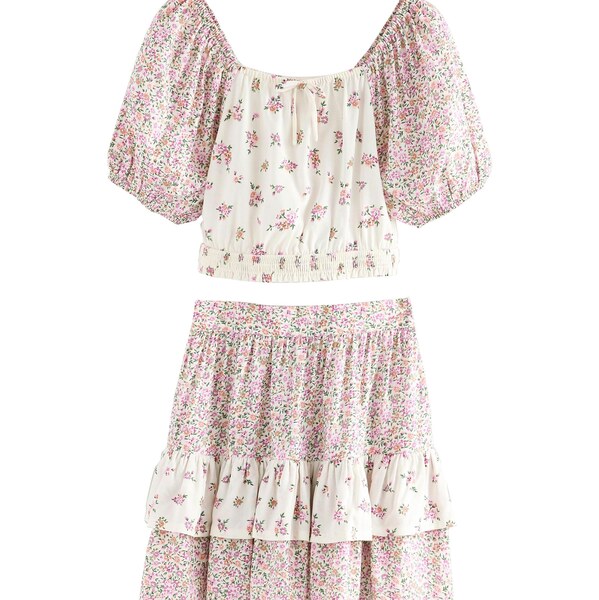 Next Set krémová / zelená / oranžová / ružová 64565459