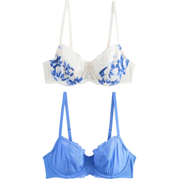 Next Podprsenka modrá / biela 64575528