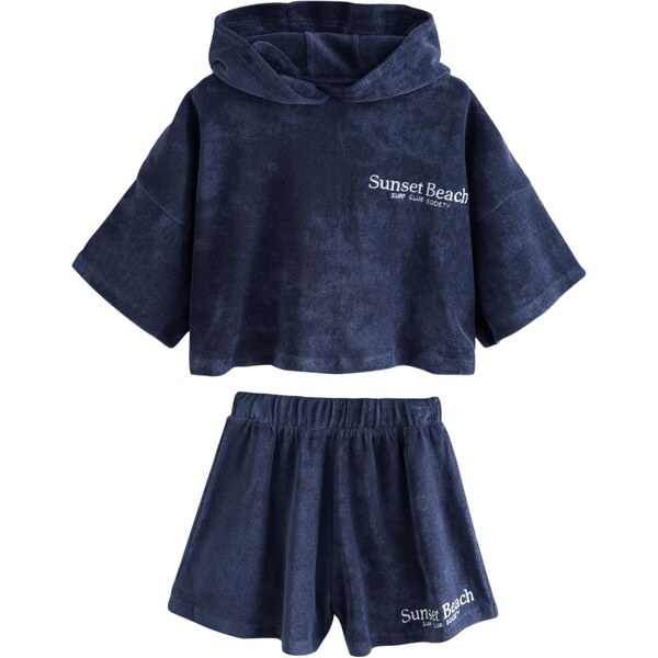 Next Set námornícka modrá / biela 64565511