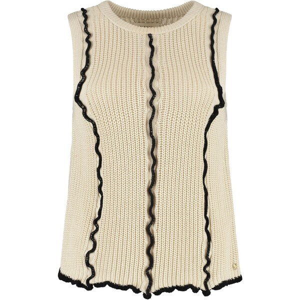 Shiwi Vyšívaný top Harley krémová / čierna 64201660