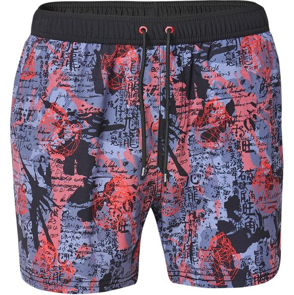 KOROSHI Plavecké šortky zafírová / modrosivá / červená / čierna 64413707