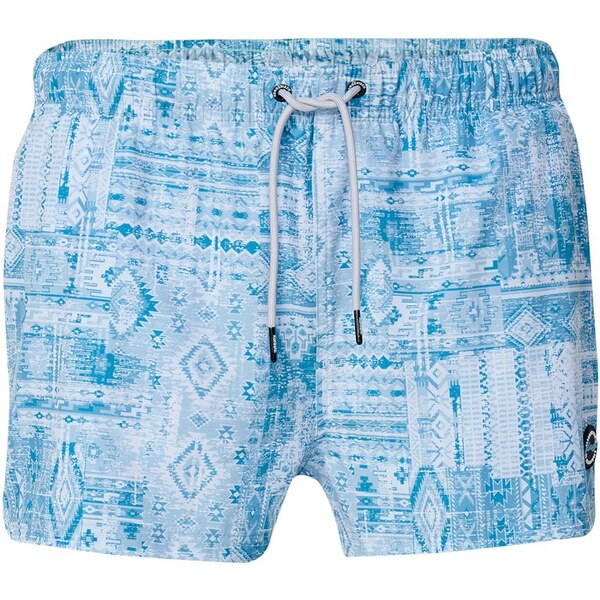 KOROSHI Plavecké šortky modrosivá / svetlomodrá / šedobiela 64413712